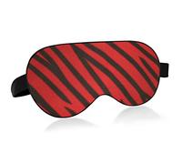 Eye Mask, Soft Comfortable Sleep Mask, Lightweight Red Tiger Print Blackout Eye Cover Travel Sleep Yoga Nap Blocks Light for Women Men