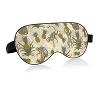 Eye Mask, Soft Comfortable Sleep Mask, Lightweight Vintage Monkey Pine Blackout Eye Cover Travel Sleep Yoga Nap Blocks Light for Women Men