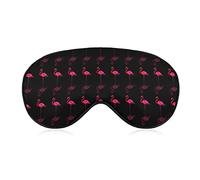 Eye Mask Super Smooth Soft Sleep Mask with Elastic Strap for Night Sleeping Trip Dry Eye, Lunch Break Traveling Sleeping Eye Mask Cover Pink Flamingos Art Eye Cover