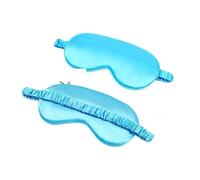 Eye Mask Women Imitated Silk Sleeping Mask Travel Eyepatch Nap Rest Eye Cover Patch Sleep Masks Night Aid Eyeshade Eyemask(Sky Blue)