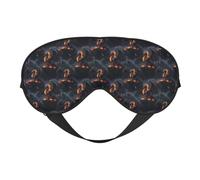 Eye Masks for Sleep Double-Sided, Cool Fire Mountain Dragon Print Sleep Masks for Women and Men, Blackout Eye Covers for Travel/Sleeping