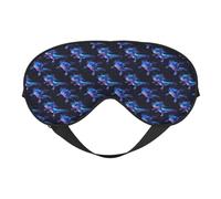 Eye Masks for Sleep Double-Sided, Fantasy Colorful Axolotl Print Sleep Masks for Women and Men, Blackout Eye Covers for Travel/Sleeping