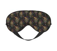 Eye Masks for Sleep Double-Sided, Fantasy Masquerade Print Sleep Masks for Women and Men, Blackout Eye Covers for Travel/Sleeping