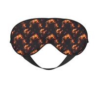 Eye Masks for Sleep Double-Sided, Flame Lion Dark Print Sleep Masks for Women and Men, Blackout Eye Covers for Travel/Sleeping