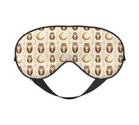 Eye Masks for Sleep Double-Sided, Owl Moon (A) Print Sleep Masks for Women and Men, Blackout Eye Covers for Travel/Sleeping