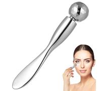 Eye Massage Tool, Faceted Metal Roller Ball & Serum Infusion Function, Ideal for Eye Care & Beauty Routine