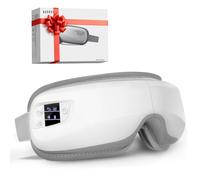 Eye Massager with Heat & Bluetooth Music, Birthday Gifts for Women Men, Heated Eye Mask for Migraines Relief, Reduce Eye Strain, Headache Relief and Improve Sleep, Eye Care Gift