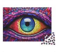 Eye Mosaic Color Jigsaw Puzzle, 1000 Pcs For Adults | 52x38cm Puzzle Fans, Birthday Gift, Cardboard, Mood Calming, Tight Puzzle Fit