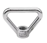 Eye Nuts,5PCS/10PCS 304 Stainless Steel Triangle Lifting Ring nut M3 M4 M5 M6 M8 M10 M12 M14 M16 M18 M24 M30 Trapezoidal Thread Ring(M24,10pcs)