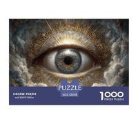 Eye of GodHerculean Jigsaw Puzzles for Adults A 1000-Piece (Advanced) Epic of Impossible, Hard, And Difficult Challenging Puzzle Games - The Supreme Gift for Puzzle-Loving Adults And Kids Age 12 Year
