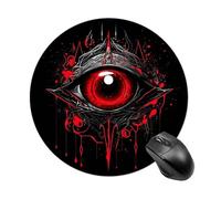 Eye of Hell Mouse Pad with Non-Slip Rubber Base,Small Round Mousepad 7.8" Diameter,Mouse Mat for Computers, Laptop, Gaming, Office & Home