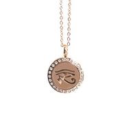 Eye of Horus | Aromatherapy Oil Diffuser Rose Gold Necklace Locket with Pad