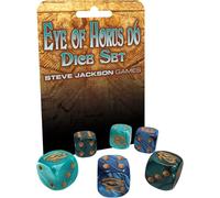 Eye of Horus D6 Dice Set | Custom Dice, Perfect for use with Steve Jackson Games, DND, RPGs, Tabletop Games, and Role-Playing Adventures