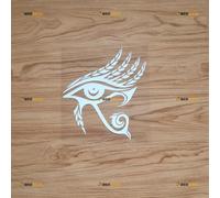 Eye of Horus Egypt Sticker Decal Vinyl Egyptian Symbol God Eye of Ra - White 15.2cm - for Car Boat Laptop Cup No Background Die-Cut