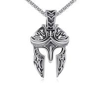 Eye of Horus/Hook/Mask/Scorpion/Trident/Arrow/Star of David/Anchor/Boxing Men Sterling Gold Plated Celtic Knot Pendant Punk Gothic Religious Jewelry Gifts for Men, Small, Sterling Silver, No Gemstone