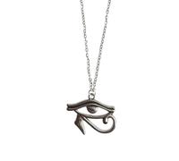 Eye of Horus Necklace Ancient Egypt Chain Egyptian Wedjat Healing Protection Gift Ra Luck Jewellery God Well-Being Health Pharaoh Lucky Silver