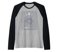Eye of Horus Sacred Geometry Moon Phases Design Raglan Baseball Tee