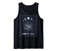 Eye of Horus Sacred Geometry Moon Phases Design Tank Top
