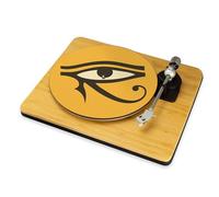 Eye of Horus Slip Mat DJ Turntable Mat Egyptian Symbol Vinyl Record Player Slipmat Ancient Egypt DJ Gift Spiritual Music Accessory (12")