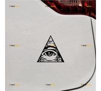 Eye of Providence All Seeing Eye of God Sticker Decal Vinyl - Black 12.7cm - for Car Boat Laptop Cup No Background Die-Cut