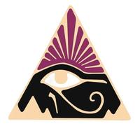 Eye of Providence Enamel Pin Illuminati Masonic Egyptian Pyramid