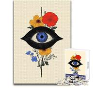 Eye of Providence with Flowers Puzzle for Teenagers 1000 Pieces Learning through Play Experience Heartfelt Special Occasion Gift Size 50x75cm