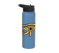 Eye of Ra I Re Egyptian Gods Pyramid Archeology Stainless Steel Insulated Water Bottle