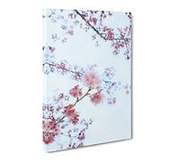 Eye Of The Cherry Blossom Tree Painting Modern Canvas Wall Art Print Ready to Hang, Framed Picture for Living Room Bedroom Home Office Décor, 20x14 Inch (50x35 cm)