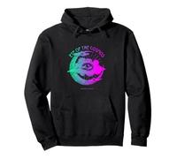 Eye of the Cosmos - Vintage Mystical Moon & Eye Art Pullover Hoodie