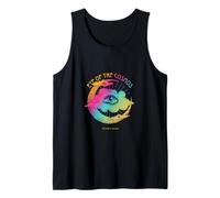 Eye of the Cosmos - Vintage Mystical Moon & Eye Art Tank Top