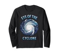 Eye of The Cyclone, Powerful Storm Satellite View Hurricane Long Sleeve T-Shirt