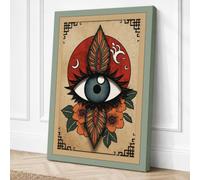 Eye of the Mystic Eclectic Canvas Wall Art Print 18x12 Inch (46 x 30 cm)