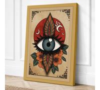 Eye of the Mystic Eclectic Canvas Wall Art Print 18x12 Inch (46 x 30 cm)