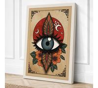 Eye of the Mystic Eclectic Canvas Wall Art Print 36x24 Inch (91 x 61 cm)