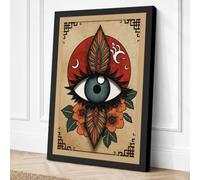 Eye of the Mystic Eclectic Canvas Wall Art Print 36x24 Inch (91 x 61 cm)