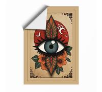 Eye of the Mystic Eclectic Unframed Wall Art Print A1 (84.1×59.4cm), Wall Decor for Living Room, Bedroom, Office & Home, Art Gift