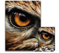 Eye of The OwlJigsaw Puzzles for Adults 1000 Piece Jigsaw Puzzles for Adults Brain Teaser Home Decor Perfect 1000 PCS(75x50cm)