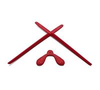 Eye Opening Stuff Replacement Earsocks & Nosepiece Rubber Kits Compatible with Rudy Project Rydon Sunglasses - Red