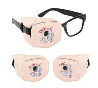 Eye Patch for Glasses - Cotton Eye Cover, Reusable Visiion Correction Patch, Amblyopia Therapies, Multifunctional Pediatric Glasses Shield Boys Girls Children, Soft Lightweight Protector, Alignment