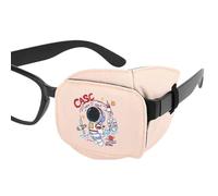 Eye Patch Glasses Kids - Soft Cotton Shading Eye Patch Cover, Reusable Amblyopia Training Aid, Adjustable Protector Lazy Correction | Comfortable Eyes Shield for Boys Girls Childr