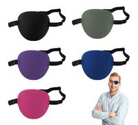 Eye Patches, 5Pcs Medical Eye Patches for Adults, Medical Silk Eyes Patch, Eyes Shield After Cataract Surgery, 3D Concave Design Pirate Eyepatch