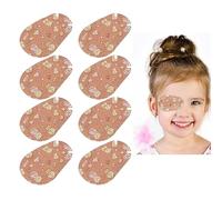 Eye patches for children, cartoon eye patch, 20 pieces, children's eye patch, children's single eye blocking patch, bandage, eye training, soft skin, friendly, breathable pad