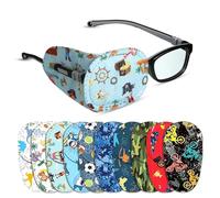 Eye Patches for Kids,10 pcs Eye Patch for Glasses Over The Lens, Light Blocking Breathable Soft Cartoon Eye Patch, Non Woven Kids Patches Covers, for Treating Lazy Amblyopia Strabismus After Surgery