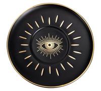 Eye Patterned Dessert Tray Pottery Halloween Breakfast Serving Plate | Design, Devil's Eye Colours, Hand-wash Friendly, for Sauces, Steak, Afternoon Tea, Celebrations and Home Cooks