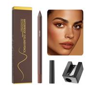 Eye Pencil | Eye Gel Pencil with Sharpener | Long Lasting Smudge Proof Eyeliner for Women and Girls, Waterproof Smooth Makeup Tool for Defining Eyes, Professional Beauty Cosmetic Accessory
