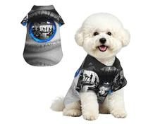 Eye Reflection Gym M Pet Hawaiian Shirt for Small Dogs-Cute Summer Beach Outfit for Puppy, Soft Breathable Cat Clothes with Buttons
