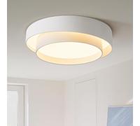 Eye-Safe White Creativity LED Ceiling Light - Eco-Friendly, No Flicker, Flush Mount Design for Kitchen and Living Room