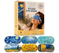 Eye Serenity Steam Eye Mask, Warm Compress for Tired Eyes - 6 Eye Masks | Stocking Stuffers & Birthday Gifts, Travel, Sleep, Spa, Self-care, Relaxation