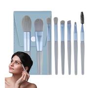 EYE SHADOW BRUSH SET | Soft synthetic hair and case, eyeshadow, eyeliner and pushbrush set are designed to soak the foundation well and provide a smooth and uniform application.The hair is tight and