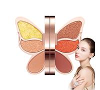 Eye Shadow Palette, 6 Color Eyeshadow, Waterproof Eye Shadow, Matte Shimmer Eyeshadow, Glitter Eyeshadow Palette, Highly Pigmented Eyeshadow, Colorful Eye Makeup, Women’s Eyeshadow Palette,